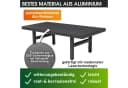 BRAST Loungetisch Adria Aluminium Grau ESG-Glas Bild 1