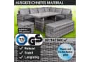 BRAST Garten-Essgruppe ECO Grau Polyrattan mit Kissen Bild 3