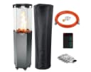 BRAST Gasheizstrahler FLAME Anthrazit mit Feuerglas Bild 2