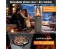 BRAST Gasheizstrahler FLAME Anthrazit mit Feuerglas Bild 3