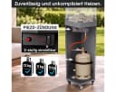 BRAST Gasheizstrahler FLAME Anthrazit mit Feuerglas Bild 4