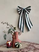 coopz Weihnachtsbaumschleife Creme/Tannengrün 25x55 cm Bild 1