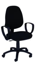 Steelboxx Bürodrehstuhl Schwarz Ergonomisch Gepolstert Bild 4