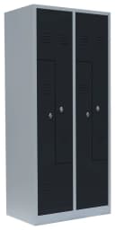 Steelboxx Z-Garderobenschrank 4 Abteile Grau Stahl Bild 2