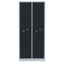 Steelboxx Z-Garderobenschrank 4 Abteile Grau Stahl Bild 5
