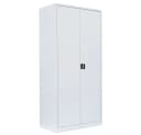 Steelboxx Metallschrank Weiß Abschließbar 195cm Höhe Bild 2