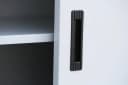 Steelboxx Schiebetürenschrank Aktenschrank Sideboard Weiß Stahl Bild 3