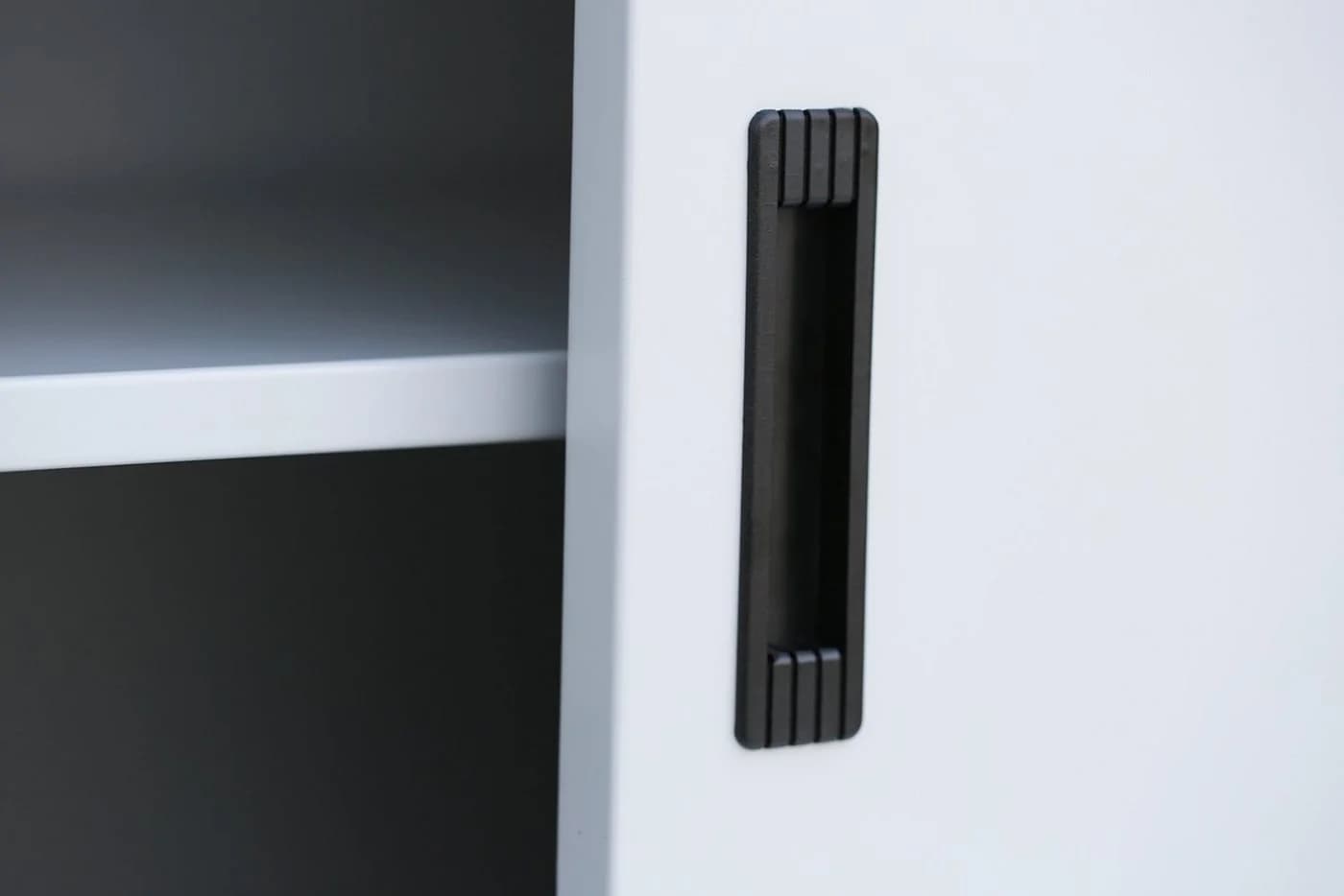 Steelboxx Schiebetürenschrank Aktenschrank Sideboard Weiß Stahl - Bild 3
