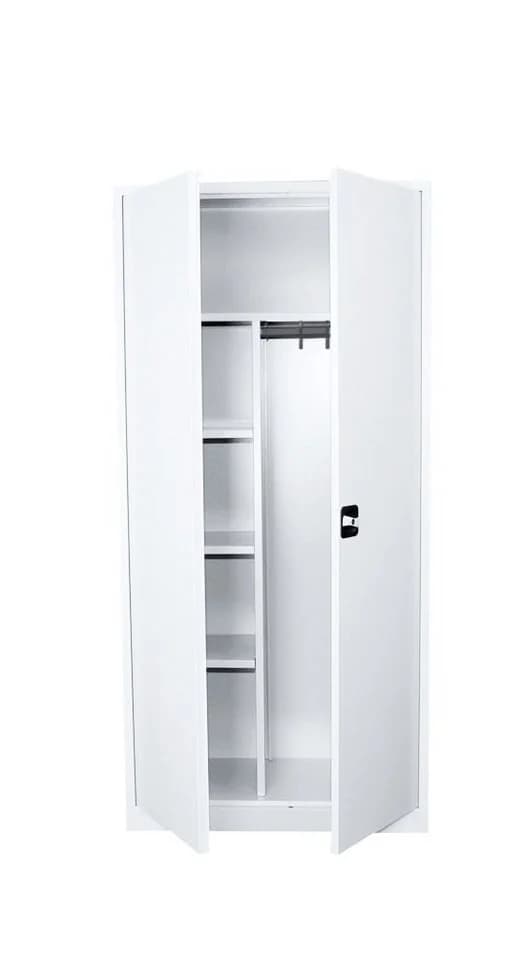 Steelboxx Mehrzweckschrank Weiß Flügeltürschrank