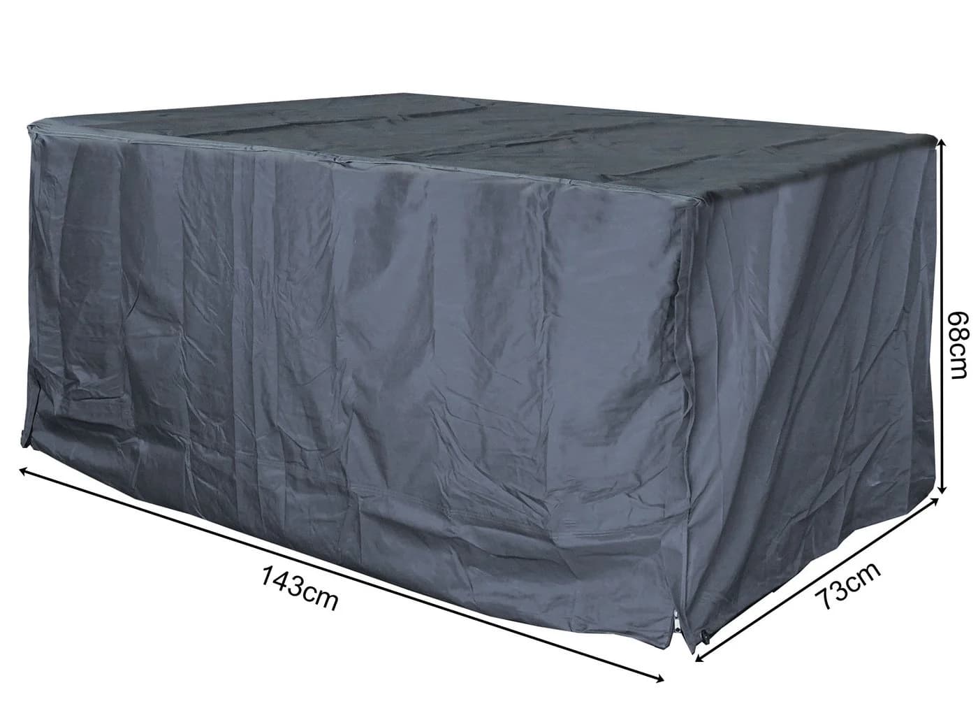 Quick Star Gartenmöbel-Schutzhülle Grau Polyester PVC