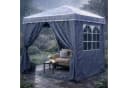 Quick Star Pavillon-Schutzhülle 2x2m Transparent PVC Bild 1