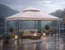 Quick Star Pavillon-Schutzhülle 3x3m Transparent PVC Bild 3