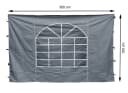 Quick Star Pavillon-Seitenteile 2-tlg. mit PVC-Fenster Grau Bild 3