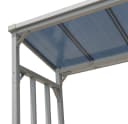 Quick Star Kaminholzregal Aluminium Grau mit Wetterschutz Bild 4