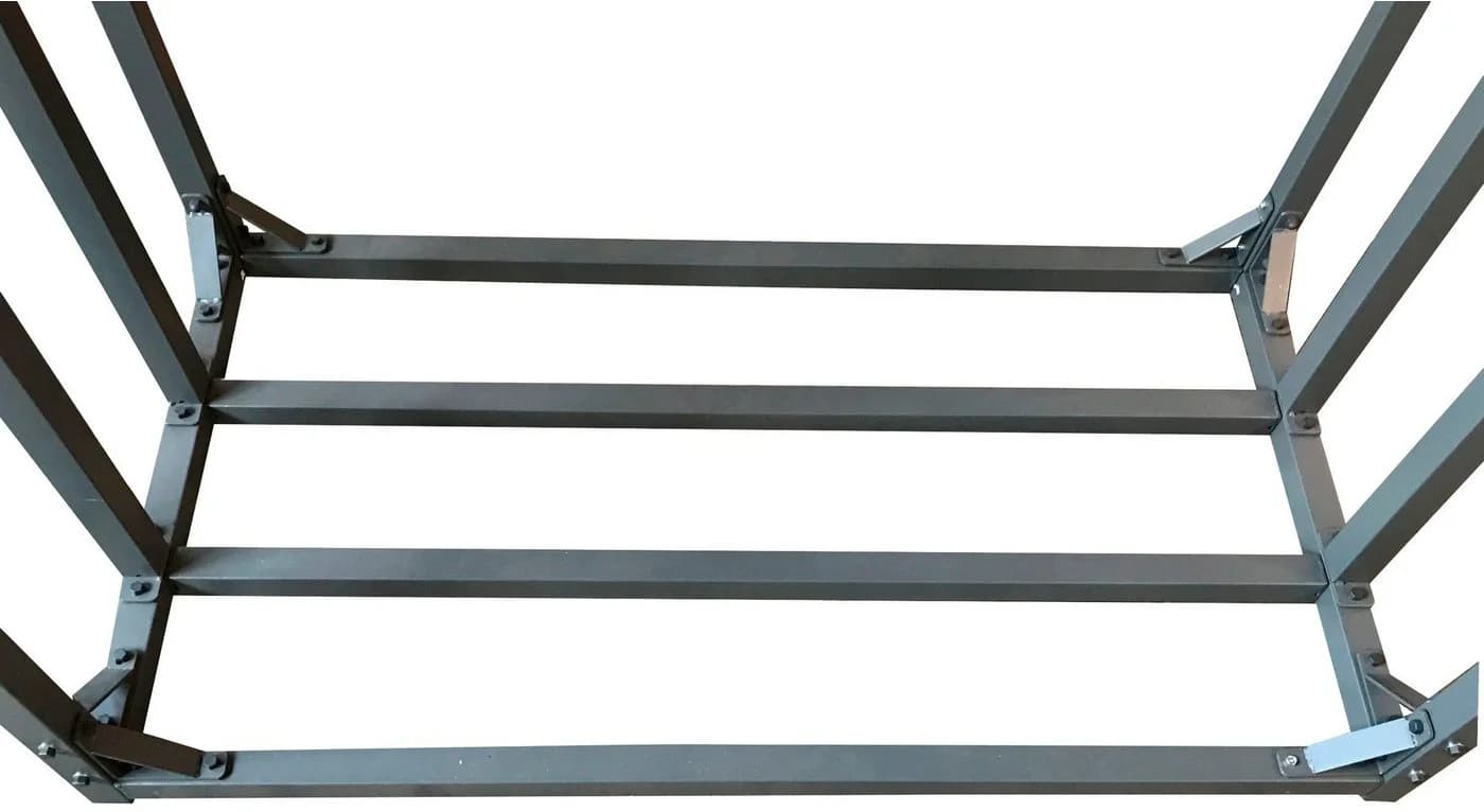 Kaminholzregal QUICK STAR Anthrazit Aluminium Stahl - Bild 3