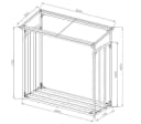 Kaminholzregal QUICK STAR Anthrazit Aluminium Stahl Bild 5