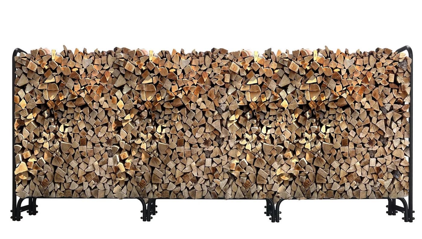 Quick Star Kaminholzregal Metall Anthrazit 272x95cm - Bild 2