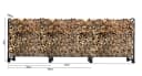 Quick Star Kaminholzregal Metall Anthrazit 272x95cm Bild 5