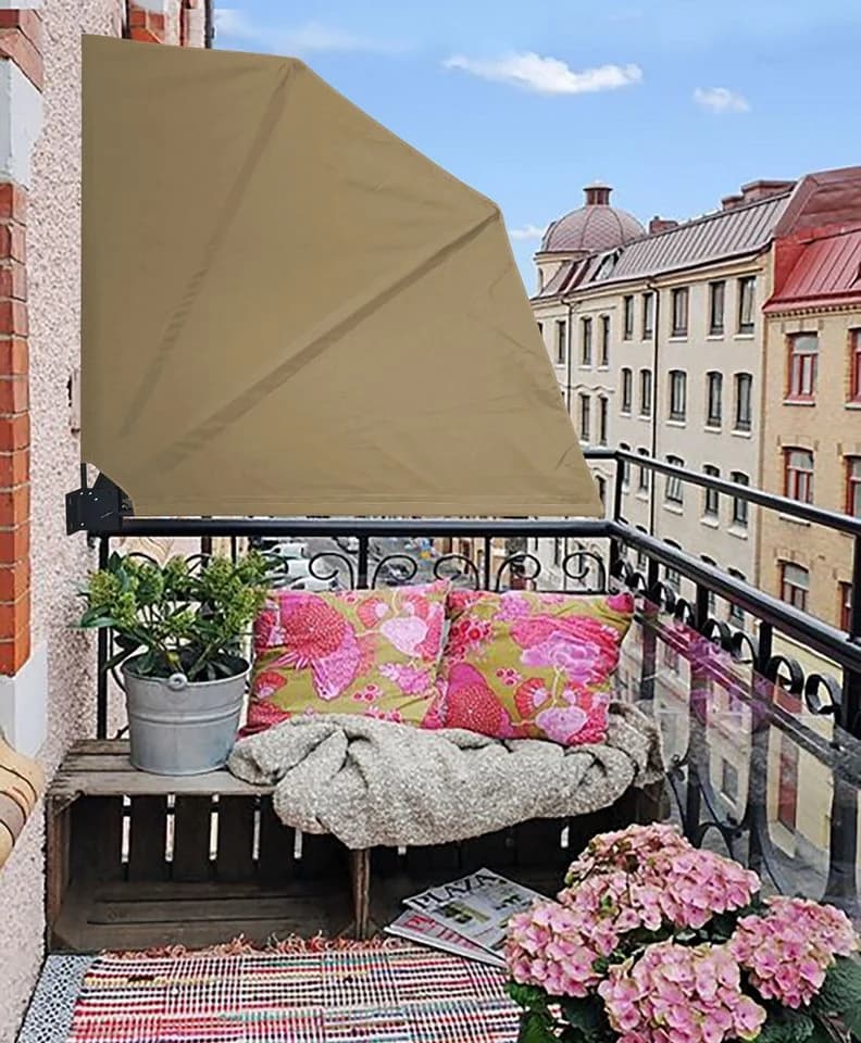 Quick Star Sichtschutzfächer 2er Set Beige Anthrazit Klappbar - Bild 4