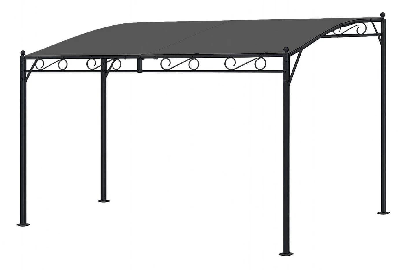 Quick Star Ersatzdach für Anbaupavillon Grau Polyester - Bild 2