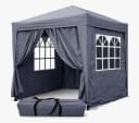 Quick Star Faltpavillon Pop-Up mit 4 Seitenteilen Smoky Grau Bild 2