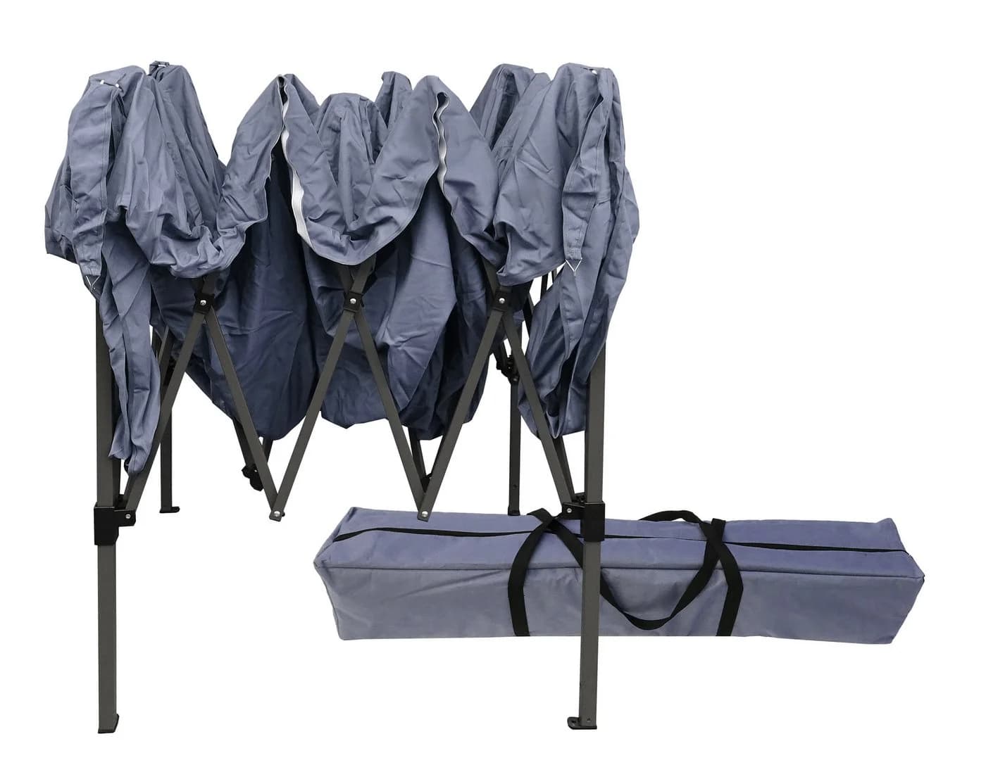Quick Star Faltpavillon Pop-Up mit 4 Seitenteilen Smoky Grau - Bild 5