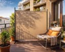 Quick Star Paravent Stellwand Outdoor Wetterfest Beige Bild 1