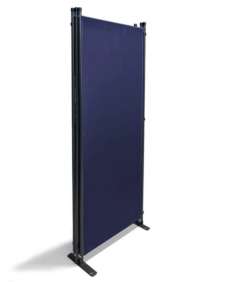 Quick Star Paravent 4-teilig Blau Faltbare Stellwand