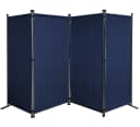 Quick Star Paravent 4-teilig Blau Faltbare Stellwand Bild 2