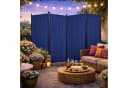 Quick Star Paravent 4-teilig Blau Faltbare Stellwand Bild 4