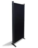 Quick Star Paravent 4-teilig Sichtschutz Stellwand Schwarz Bild 1