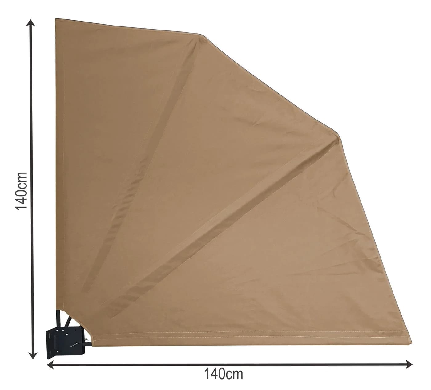 Quick Star Sichtschutzfächer Beige Anthrazit Klappbar Wetterfest