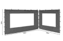 Quick Star Pavillonseitenteil Nizza Grau 250x190 cm Bild 1