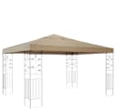Quick Star Pavillon-Dach 3x3m Beige Polyester PVC Bild 2