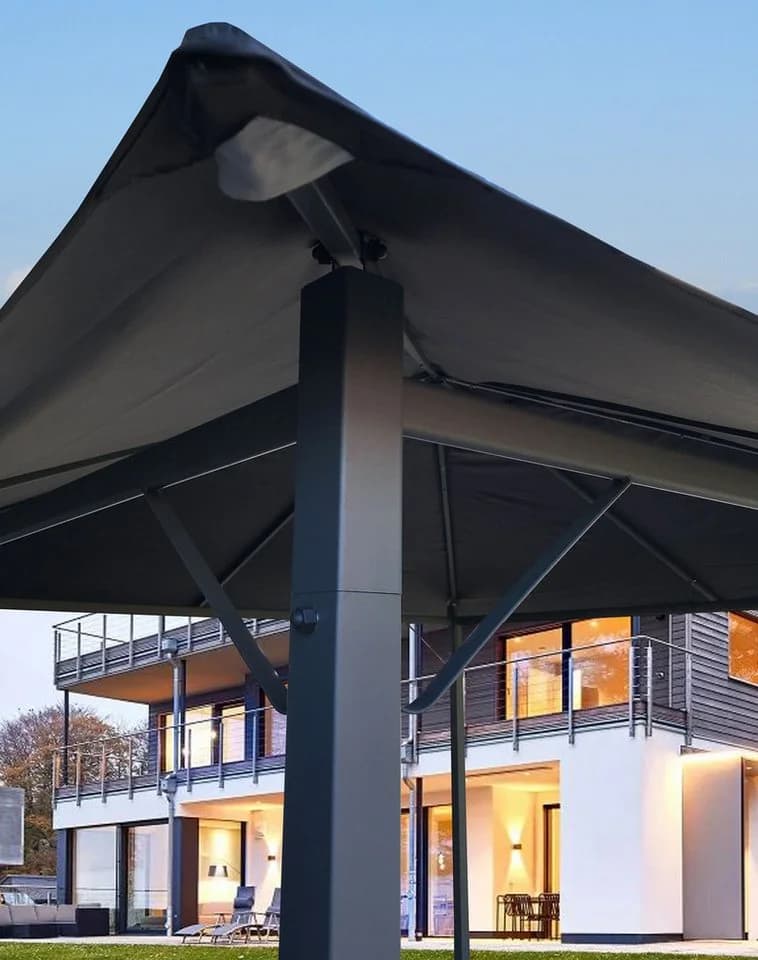 Quick Star Pavillon Nizza 3x3m Grau mit Seitenwand Set - Bild 3