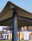 Quick Star Pavillon Nizza 3x3m Sand Anthrazit mit Seitenwänden Bild 4