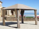 Quick Star Pavillon Nizza 3x4m Sand Anthrazit mit 4 Seitenteilen Bild 2