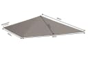 Quick Star Pavillon-Ersatzdach Grau 3x3m Bild 1