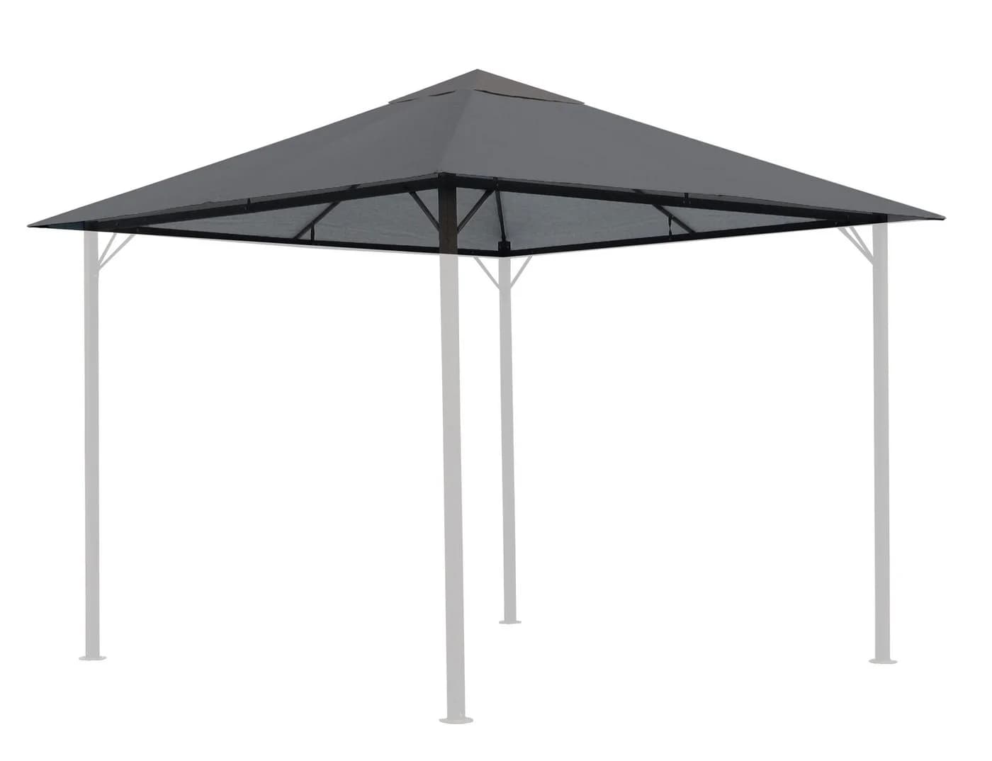 Quick Star Pavillon-Ersatzdach Grau 3x3m - Bild 2