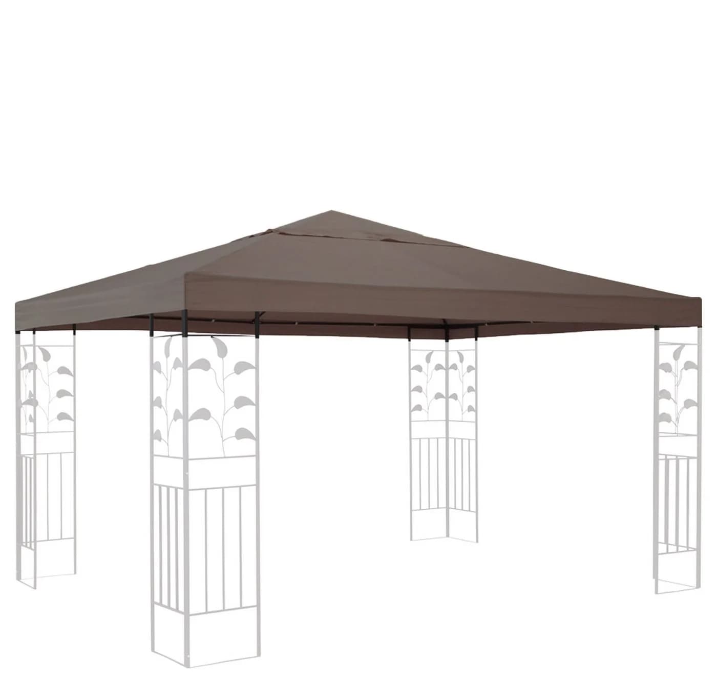 Quick Star Ersatzdach 3x3m Beigegrau Polyester PVC - Bild 2