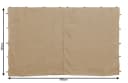 Quick Star Pavillon-Seitenteile 2-tlg. Beige mit Reißverschluss Bild 5
