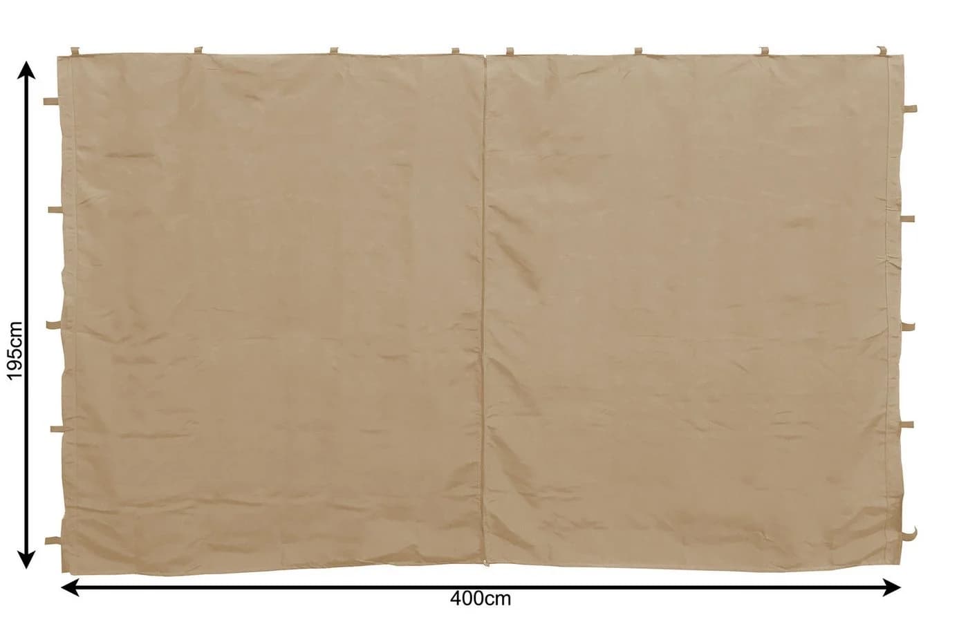 Quick Star Pavillon-Seitenteile 2-tlg. Beige mit Reißverschluss - Bild 5