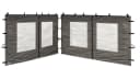Quick Star Pavillon-Seitenteile 2-tlg. Anthrazit mit PVC-Fenster Bild 2