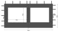 Quick Star Pavillon-Seitenteile 2-tlg. Anthrazit mit PVC-Fenster Bild 5