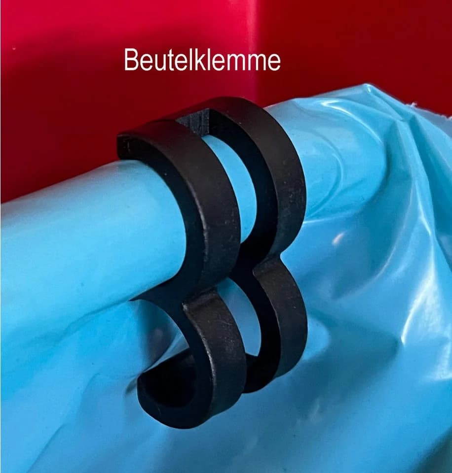 Quick Star Müllsackständer 120L Rot mit 4 Rollen - Bild 5