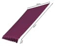 Quick Star Ersatzdach Klemmmarkise 200cm Bordeaux Polyester Bild 1