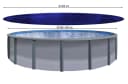 Quick Star Pool-Abdeckplane Rund UV-Resistent Blau/Schwarz Bild 1