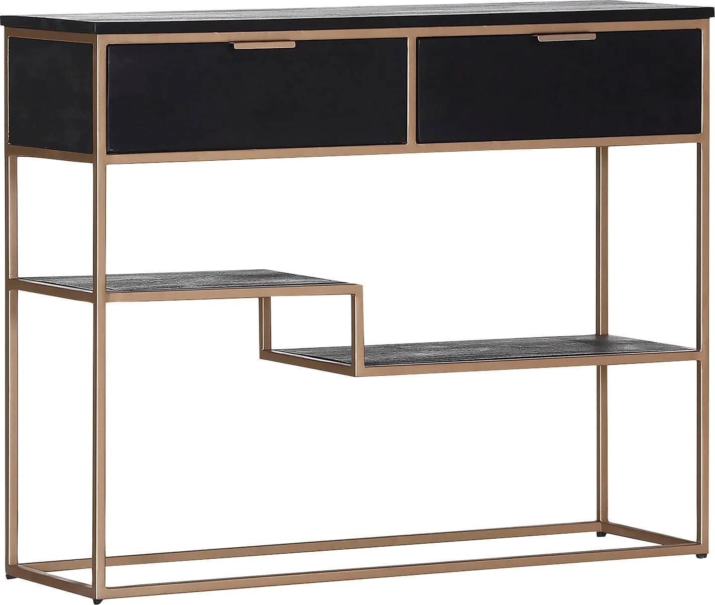 GUTMANN FACTORY Konsole Porto Schwarz/Gold