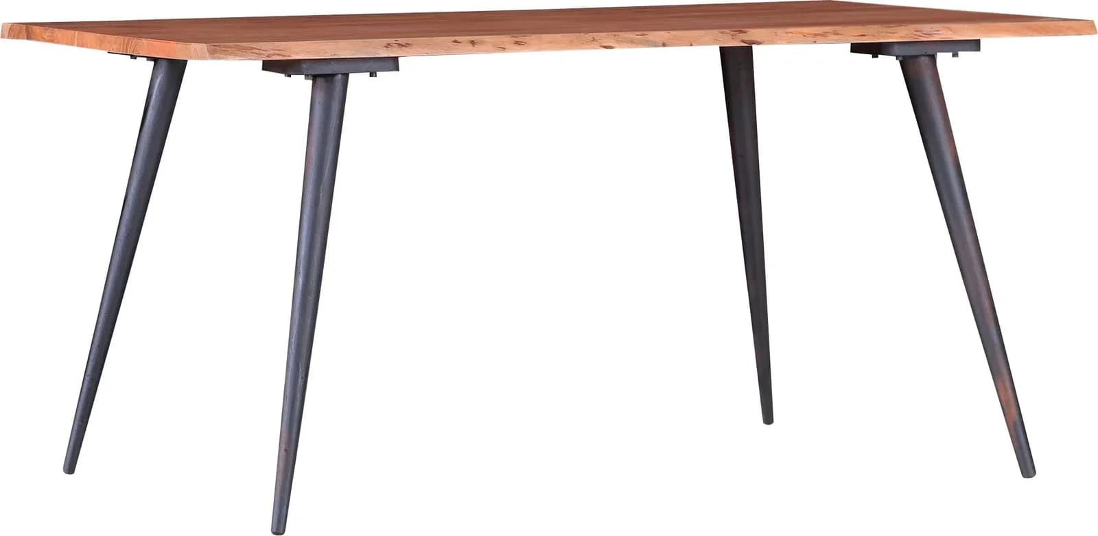 GUTMANN FACTORY Esstisch Tensio Rechteckig Massivholz Natur Schwarz