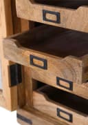 GUTMANN FACTORY Kommode Warehouse 9 Schubladen Glasfront Natur Bild 1